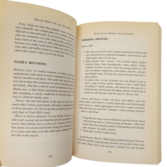 Heloise Hints For All Occasions Paperback 1995 First Edition Paperback - Picture 10 of 11